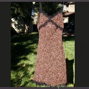 Sheer Animal Print Chemise